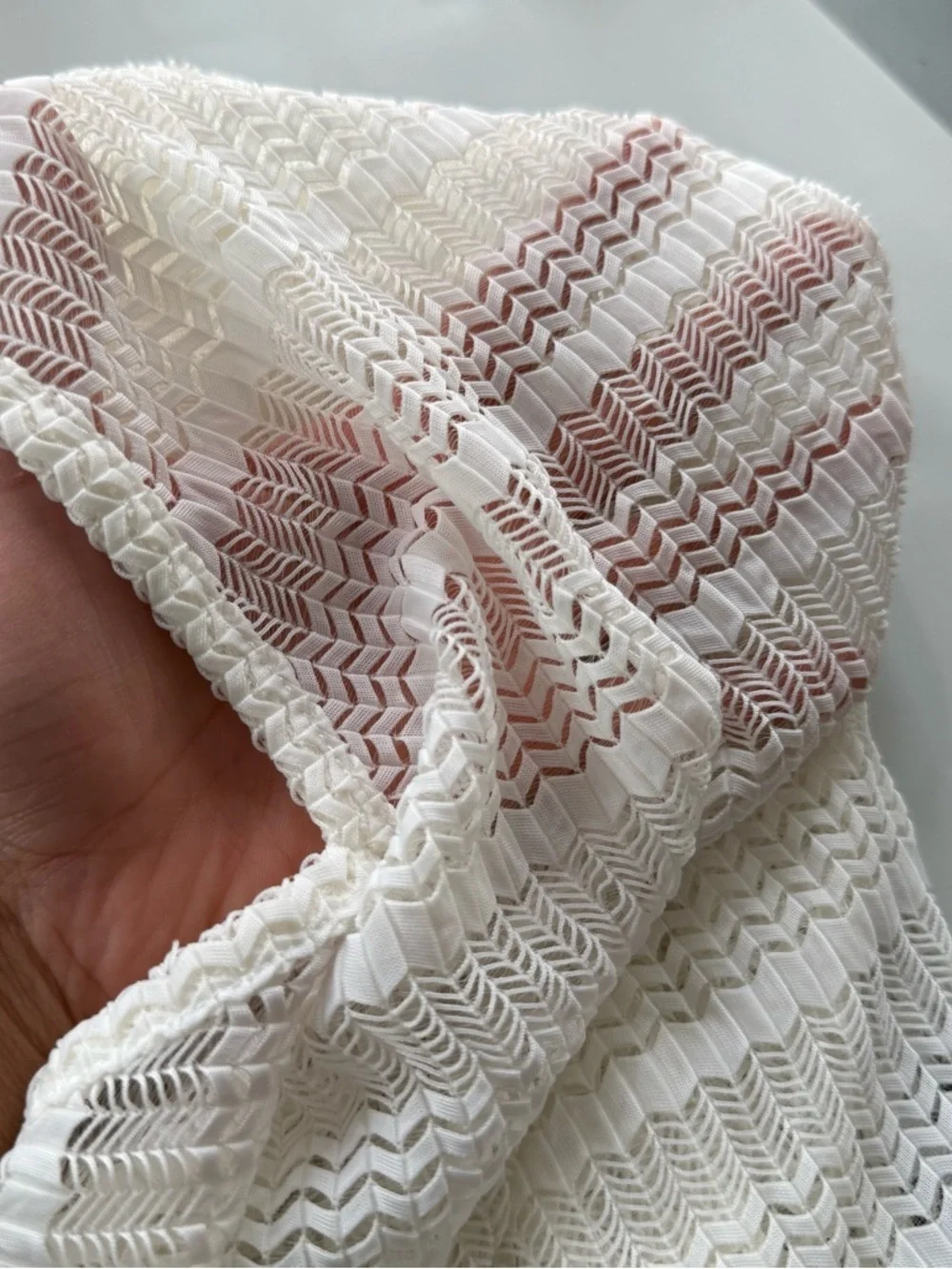 Jordan Taylor Bell Sleeve Sheer Mesh Swim Cover-Up Tunic White Medium
